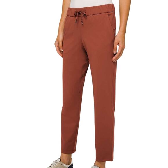 Lululemon On The Fly 7/8 Pant Rustic Clay Women's Sz 4 Excellent Used Condition - Picture 1 of 11